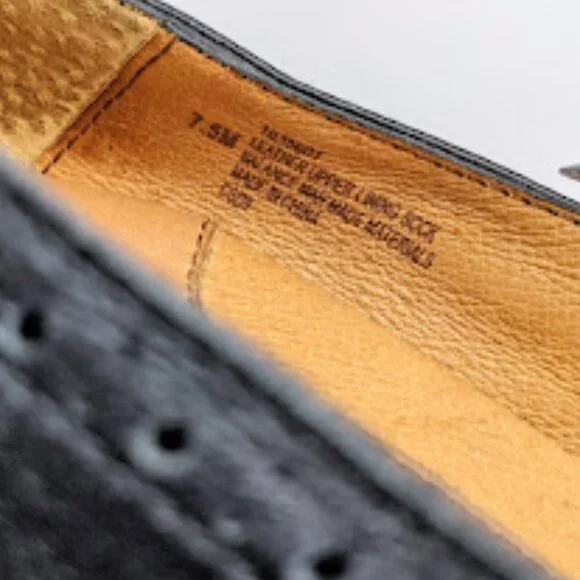 Sofft Heels Womens 7.5 Black Patent Leather Oxford Brogue Professional Pumps - Picture 5 of 7